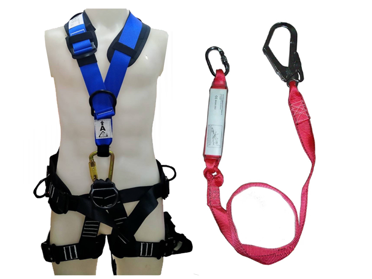 เข็มขัดนิรภัยแบบเต็มตัว รุ่น HT-327 + Absorber Webbing 1 Hook